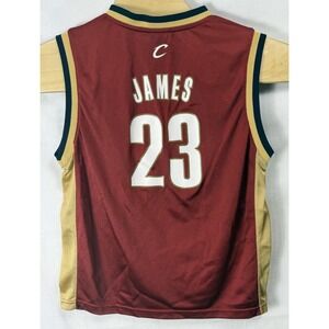 Vintage Adidas LEBRON JAMES #23 Cleveland Cavaliers Cavs Jersey Youth Large